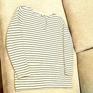 LOFT MEDIUM STRIPES TAN & Navy